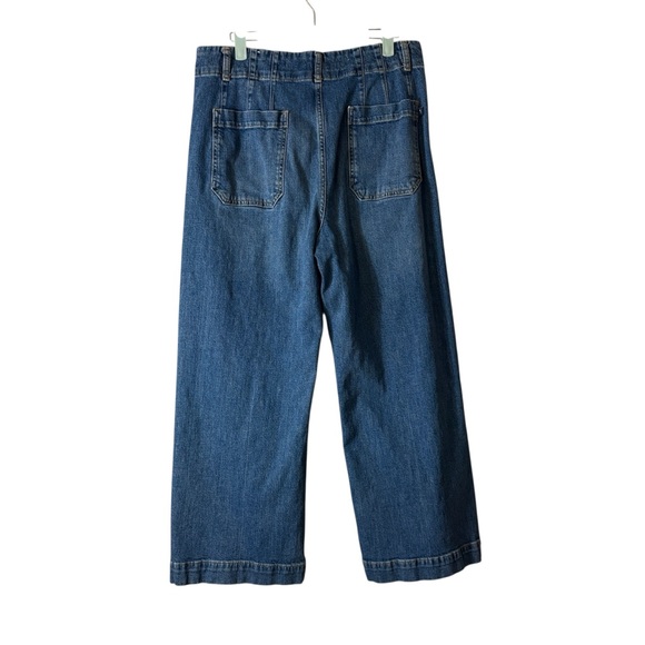 Anthropologie Pilcro Skipper Blue Wide Leg Jeans 31/10 - Picture 2 of 15